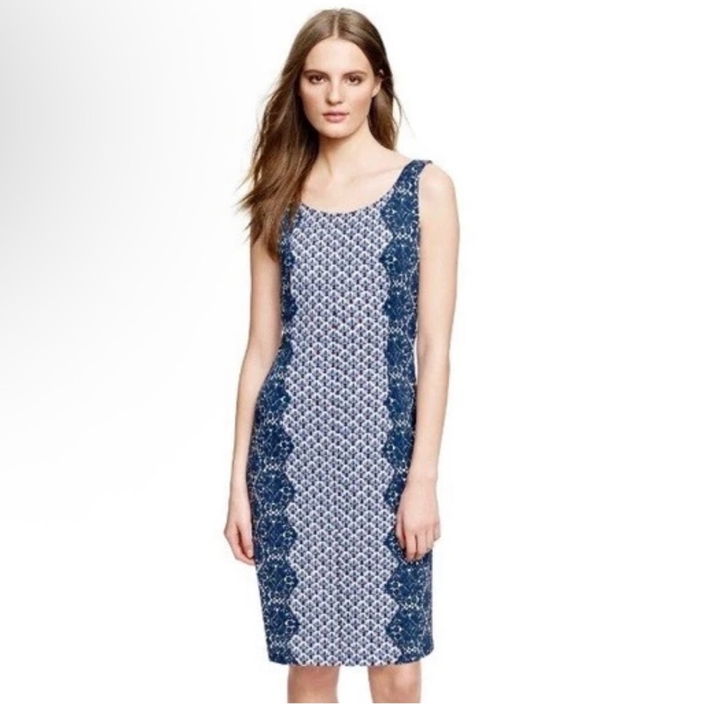TORY BURCH Porter Dress Size Small Sleeveless Geometric